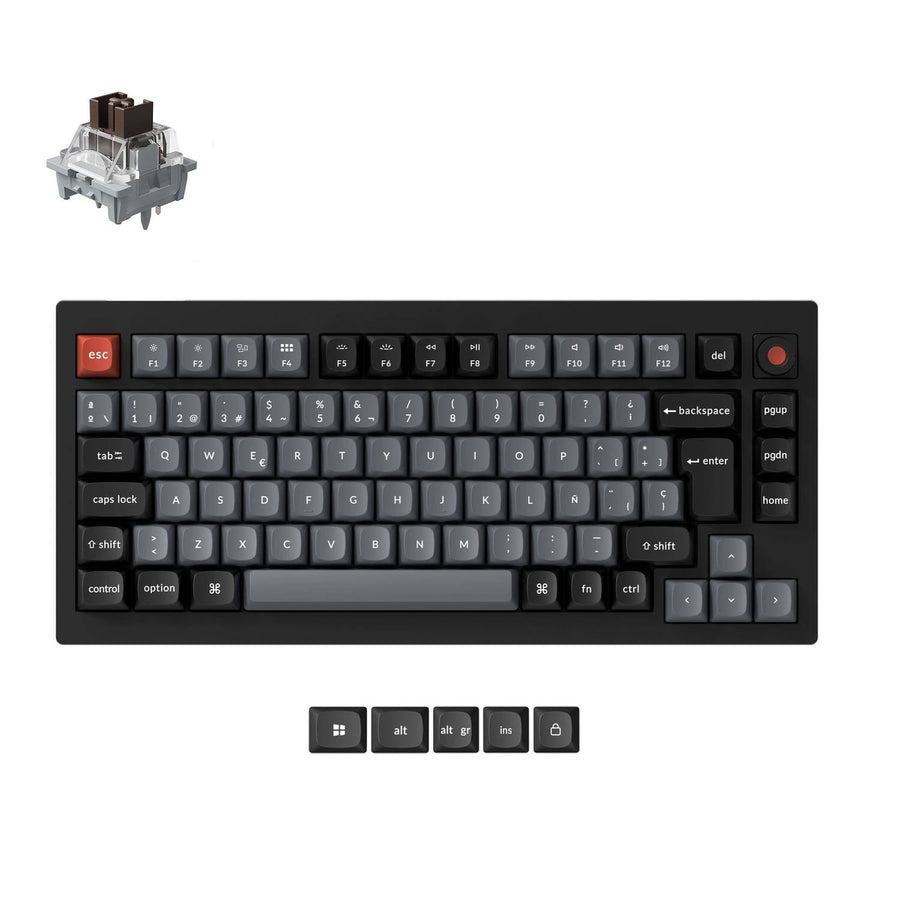 Keychron V1 8K QMK Bedraad Aangepast Mechanisch Toetsenbord (US ANSI-indeling)