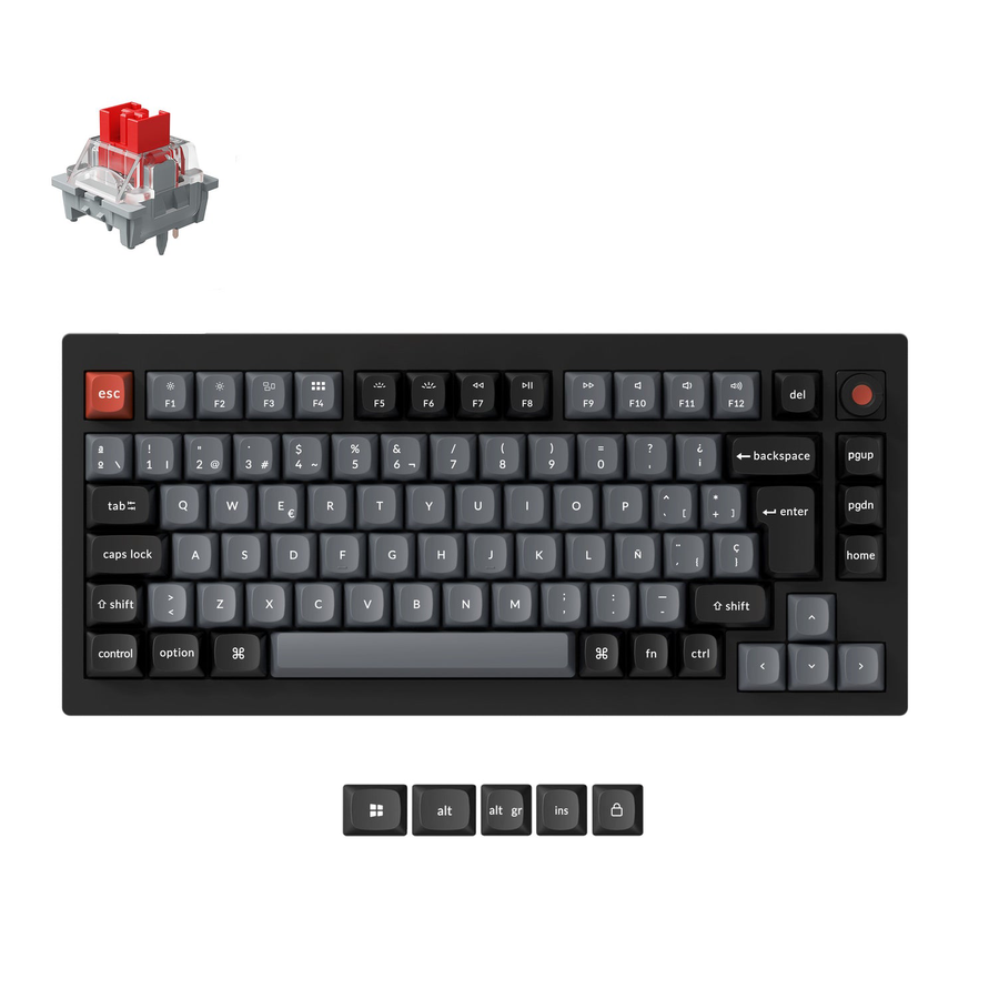 Keychron V1 8K QMK Bedraad Aangepast Mechanisch Toetsenbord (US ANSI-indeling)