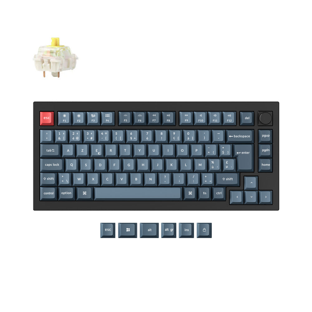 Keychron V1 Max QMK Wireless Custom Mechanical Keyboard ISO Layout Collection