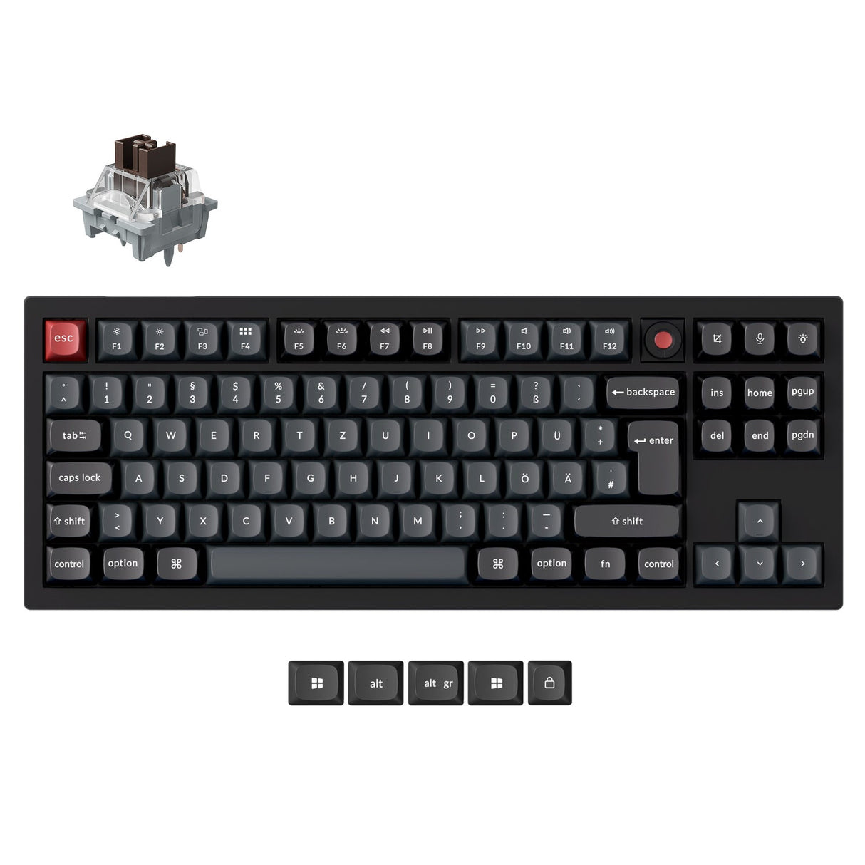 Keychron V3 8K QMK Bedrade Aangepaste Mechanische Toetsenbord (US ANSI Indeling)