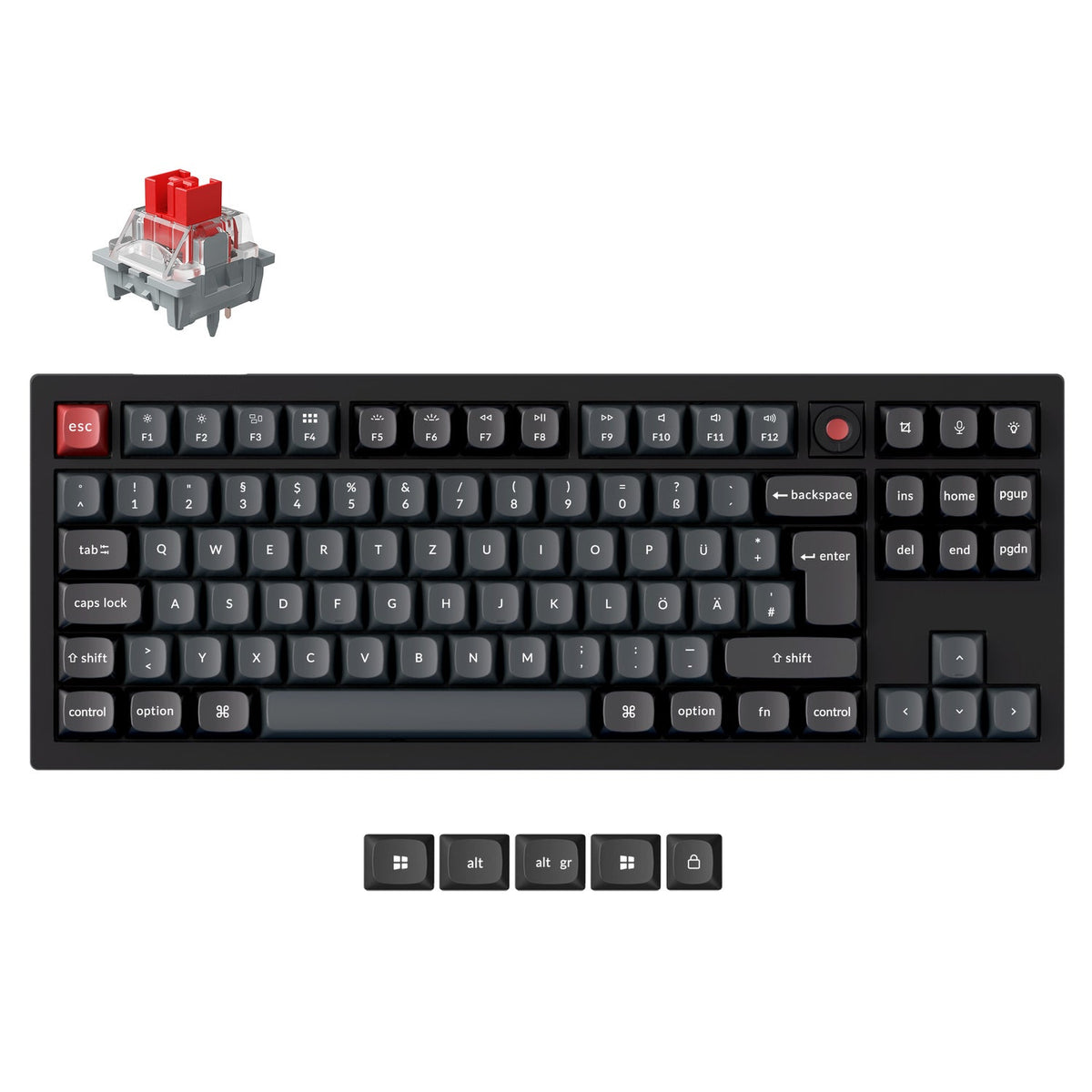 Keychron V3 8K QMK Bedrade Aangepaste Mechanische Toetsenbord (US ANSI Indeling)