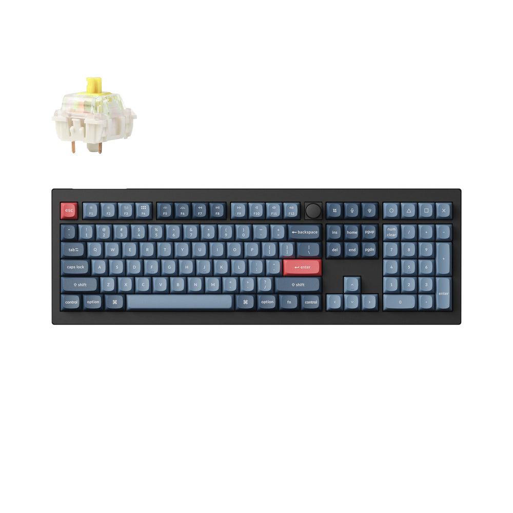 Keychron V6 Max QMK/VIA Draadloos Aangepast Mechanisch Toetsenbord (US ANSI-indeling)