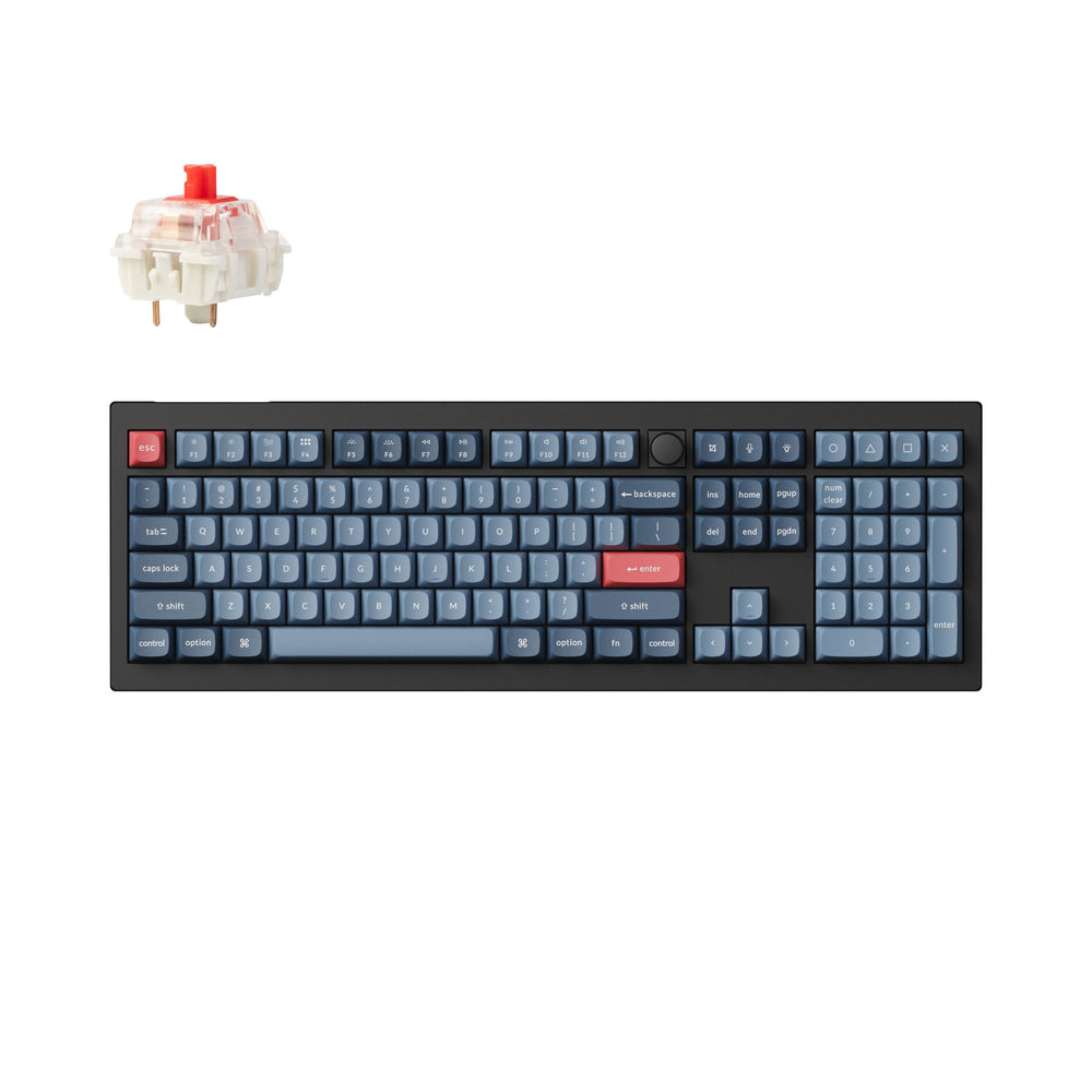 Keychron V6 Max QMK/VIA Draadloos Aangepast Mechanisch Toetsenbord (US ANSI-indeling)