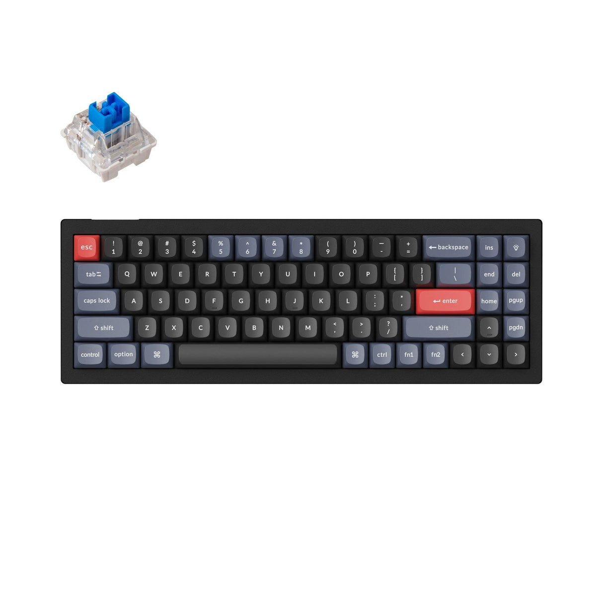 Keychron V7 QMK aangepast mechanisch toetsenbord (Amerikaanse ANSI-indeling)