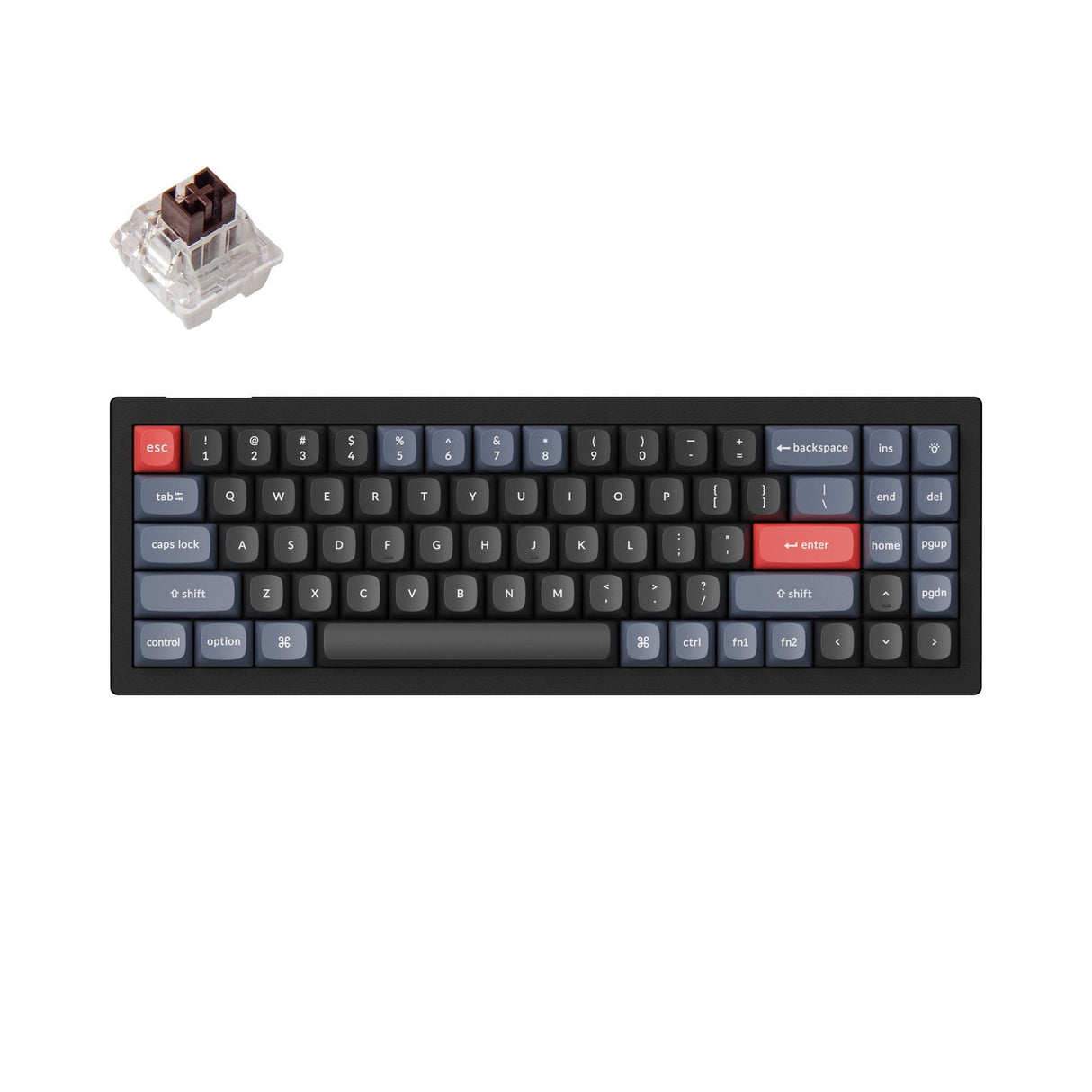 Keychron V7 QMK aangepast mechanisch toetsenbord (Amerikaanse ANSI-indeling)