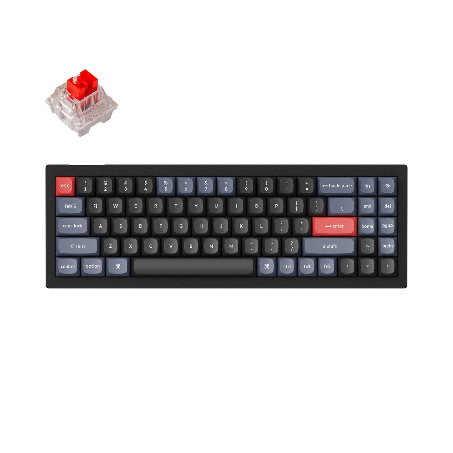 Keychron V7 QMK aangepast mechanisch toetsenbord (Amerikaanse ANSI-indeling)