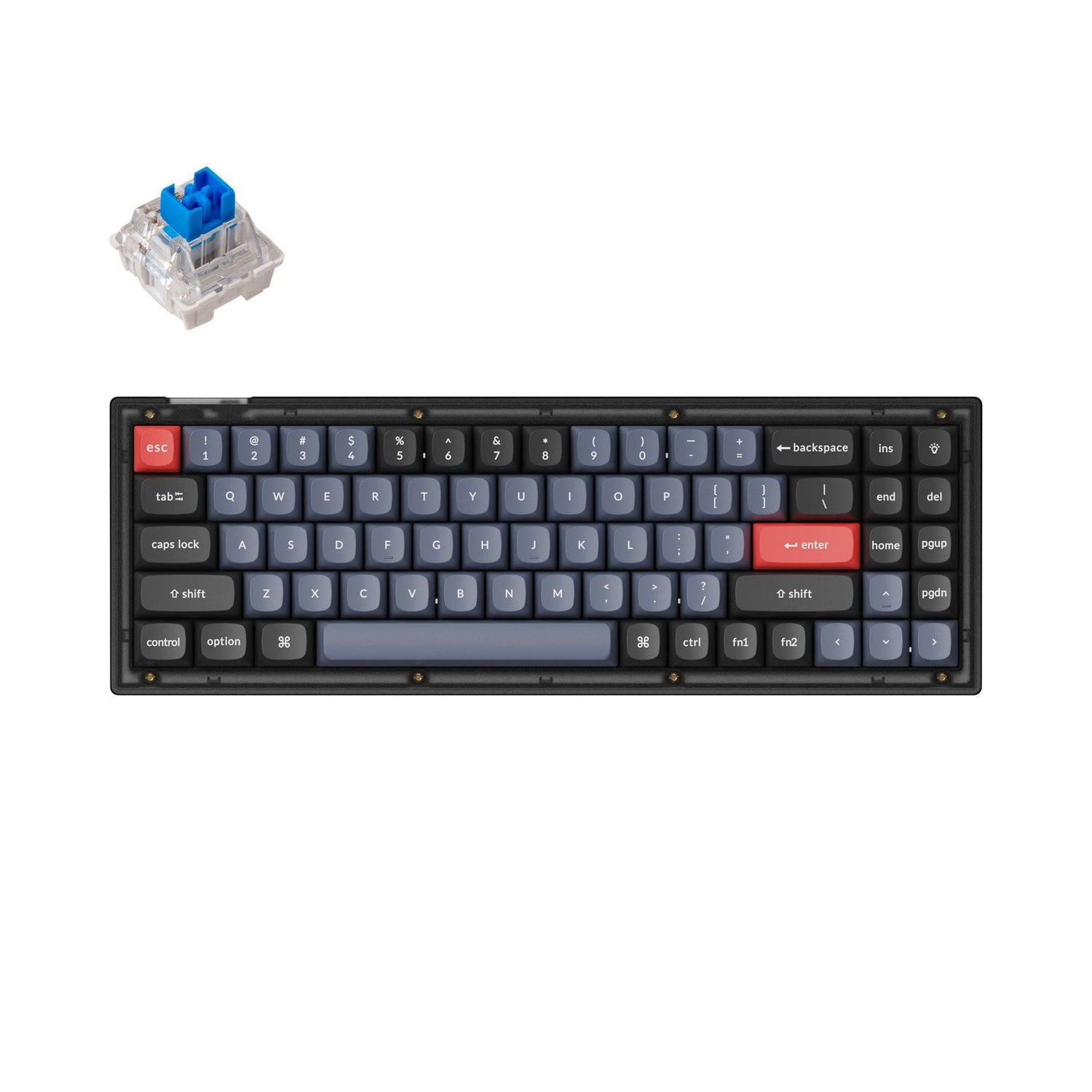 Keychron V7 QMK aangepast mechanisch toetsenbord (Amerikaanse ANSI-indeling)