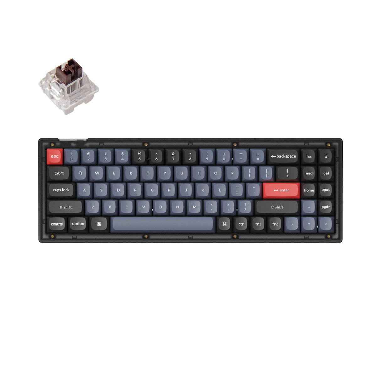 Keychron V7 QMK aangepast mechanisch toetsenbord (Amerikaanse ANSI-indeling)
