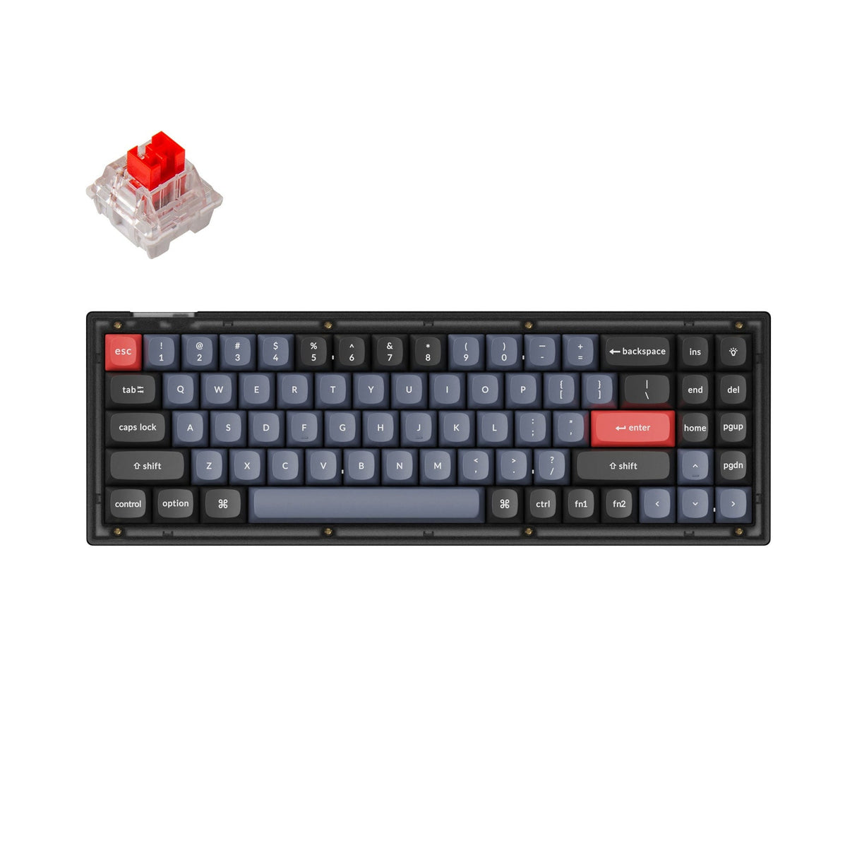 Keychron V7 QMK aangepast mechanisch toetsenbord (Amerikaanse ANSI-indeling)