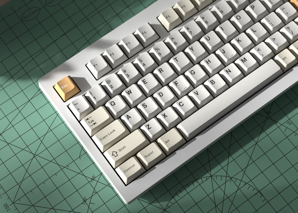 Cherry Profile Double-Shot PBT volledige set keycaps - Kameel