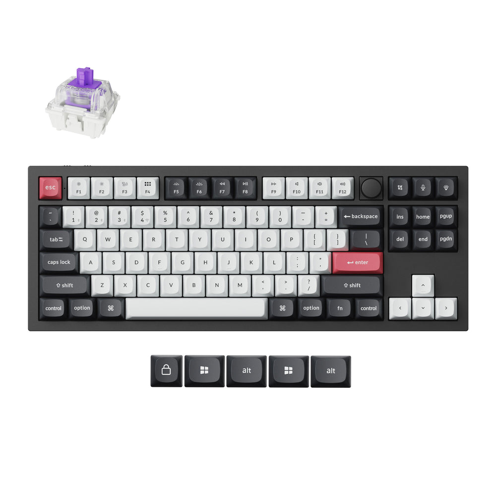 Keychron Q3 HE QMK Draadloos Aangepast Toetsenbord (US ANSI-indeling)