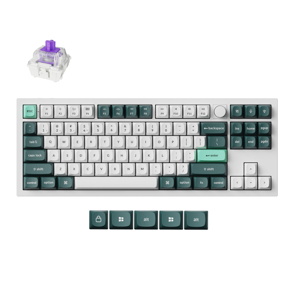 Keychron Q3 HE QMK Draadloos Aangepast Toetsenbord (US ANSI-indeling)