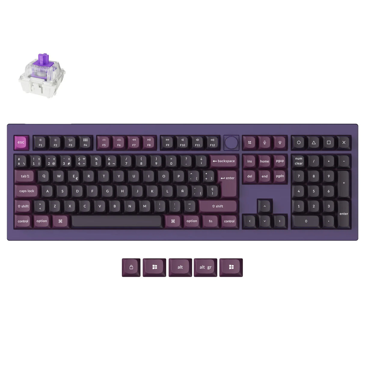 Keychron Q6 HE QMK Draadloos Aangepast Toetsenbord ISO Indeling Collectie