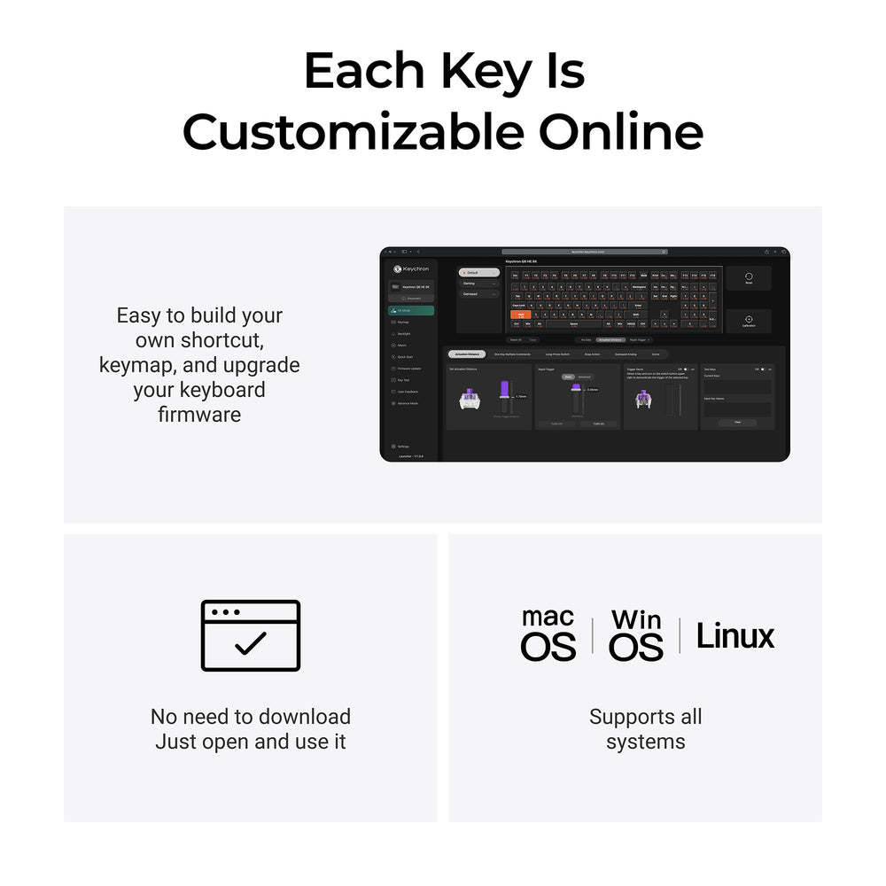 Keychron Q6 HE 8K Wired Magnetic Switch Keyboard (US ANSI Layout)
