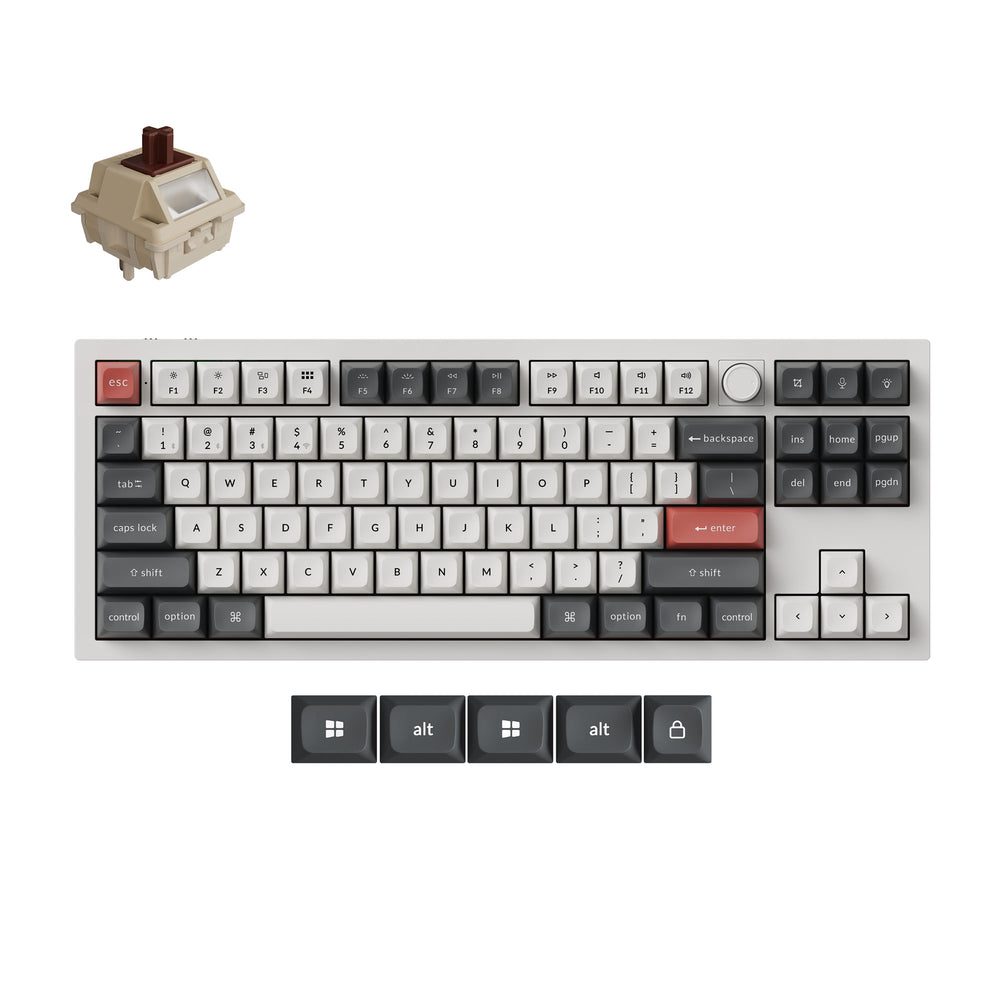 Keychron Q6 HE QMK Draadloos Aangepast Toetsenbord (US ANSI Indeling)