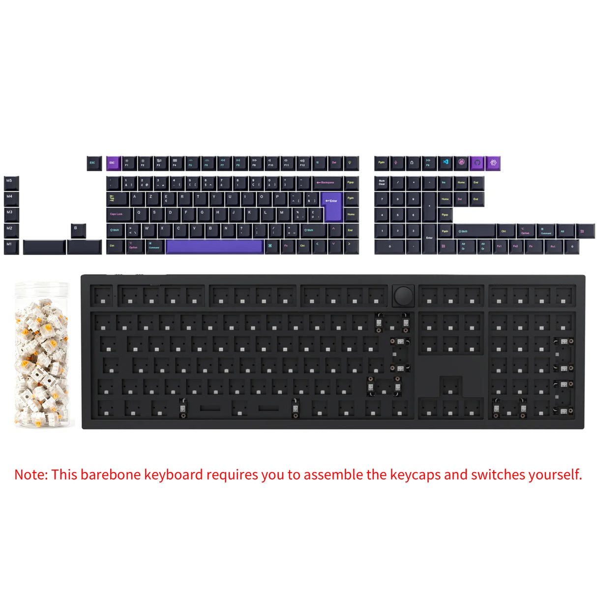 Keychron Q6 HE QMK Draadloos Aangepast Toetsenbord ISO Indeling Collectie
