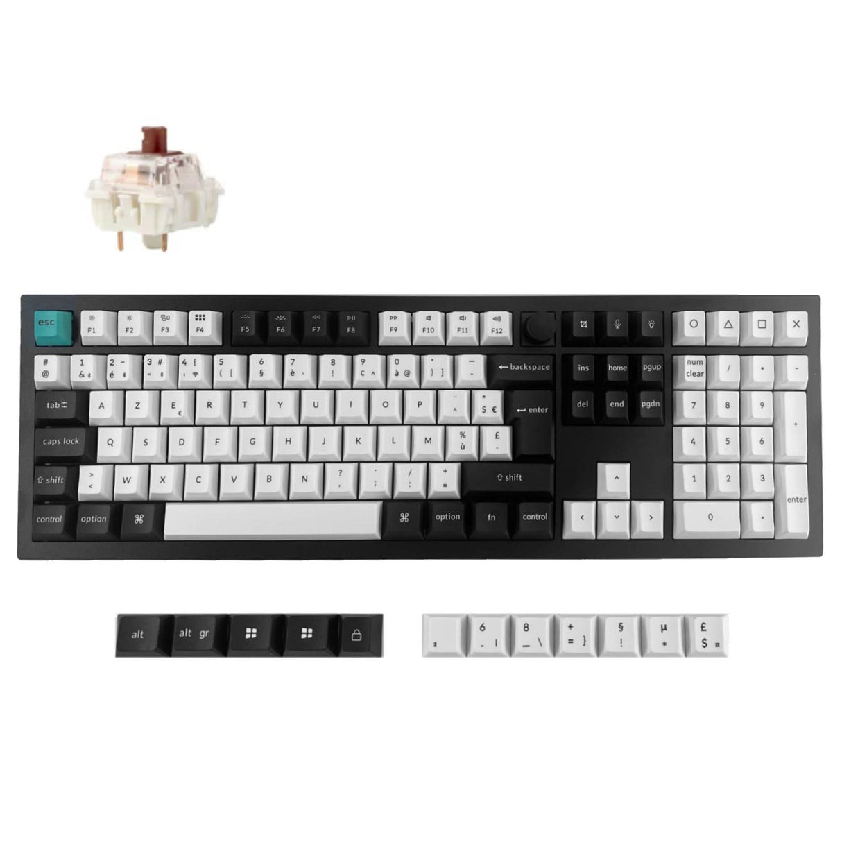 Keychron Q6 Max QMK/VIA Draadloos aangepast mechanisch toetsenbord ISO-indelingscollectie