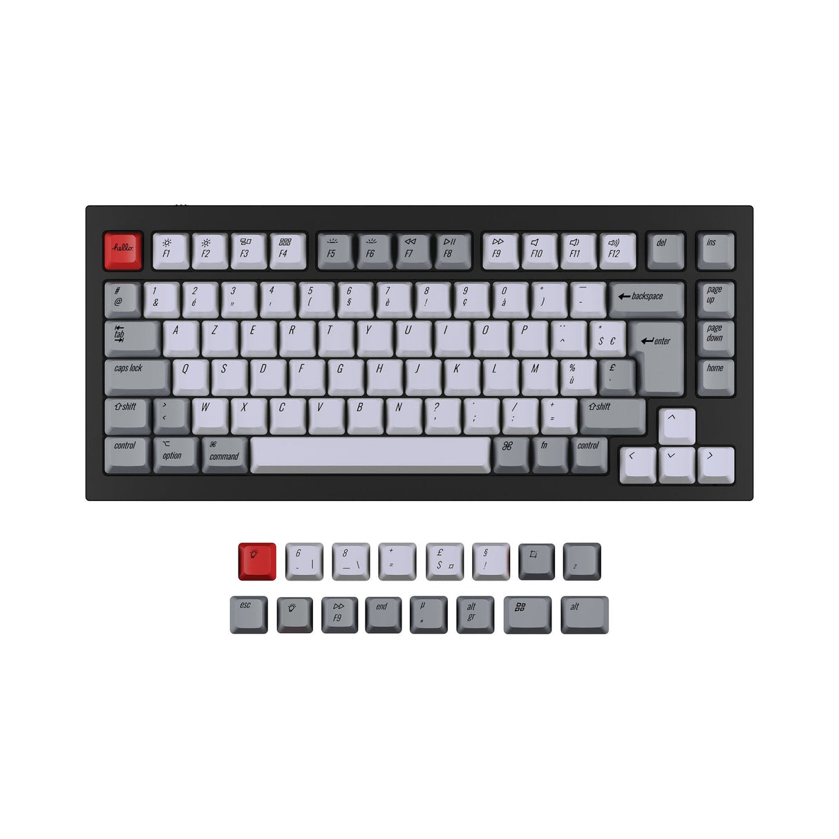 ISO Q1 & Q1 Pro & V1 & K2 & K2 Pro OEM Dye-Sub PBT Keycap-set