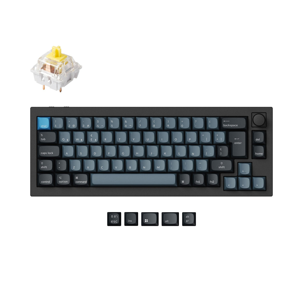 Keychron Q2 Pro QMK/VIA Draadloos aangepast mechanisch toetsenbord ISO-indelingscollectie