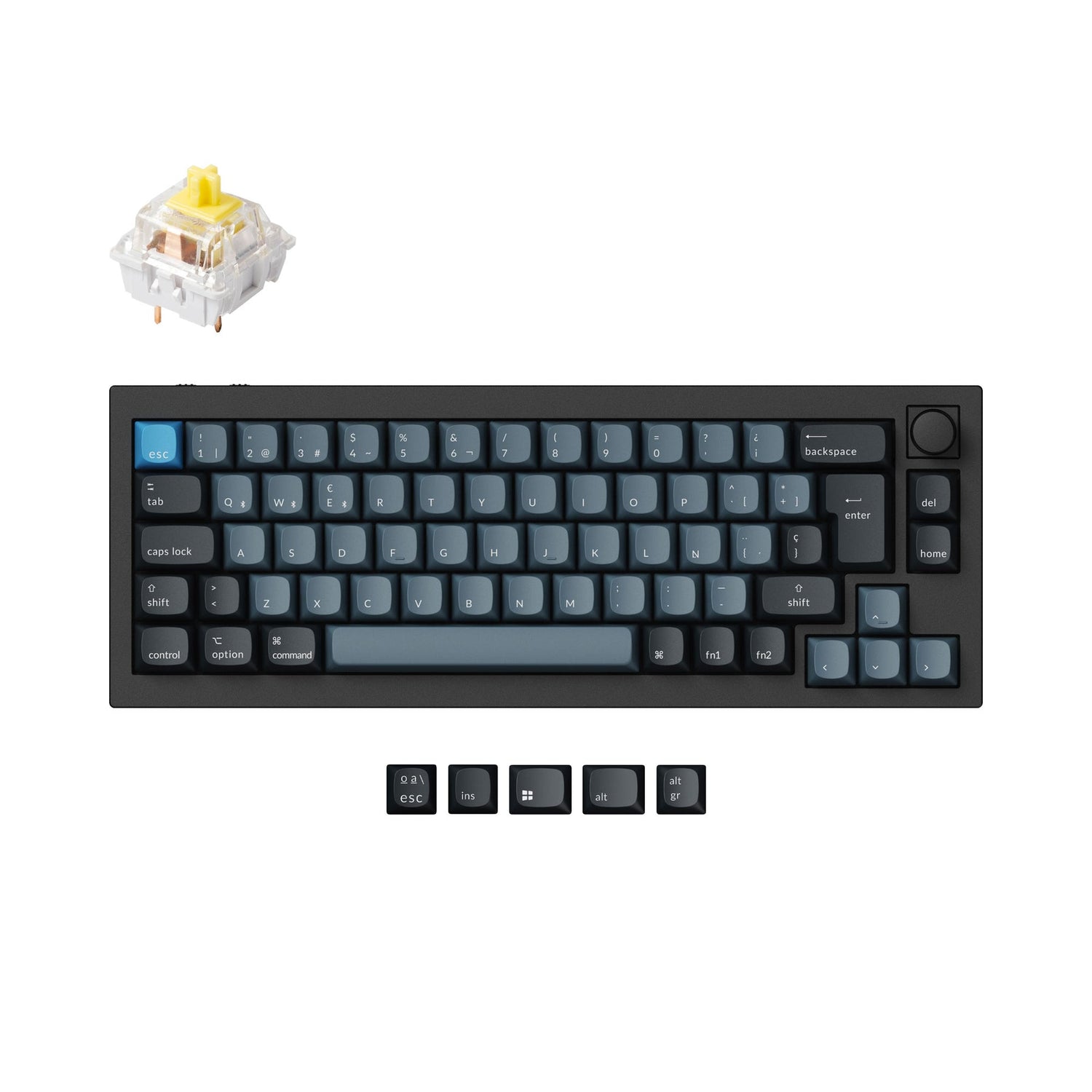 Keychron Q2 Pro QMK/VIA Draadloos aangepast mechanisch toetsenbord ISO-indelingscollectie