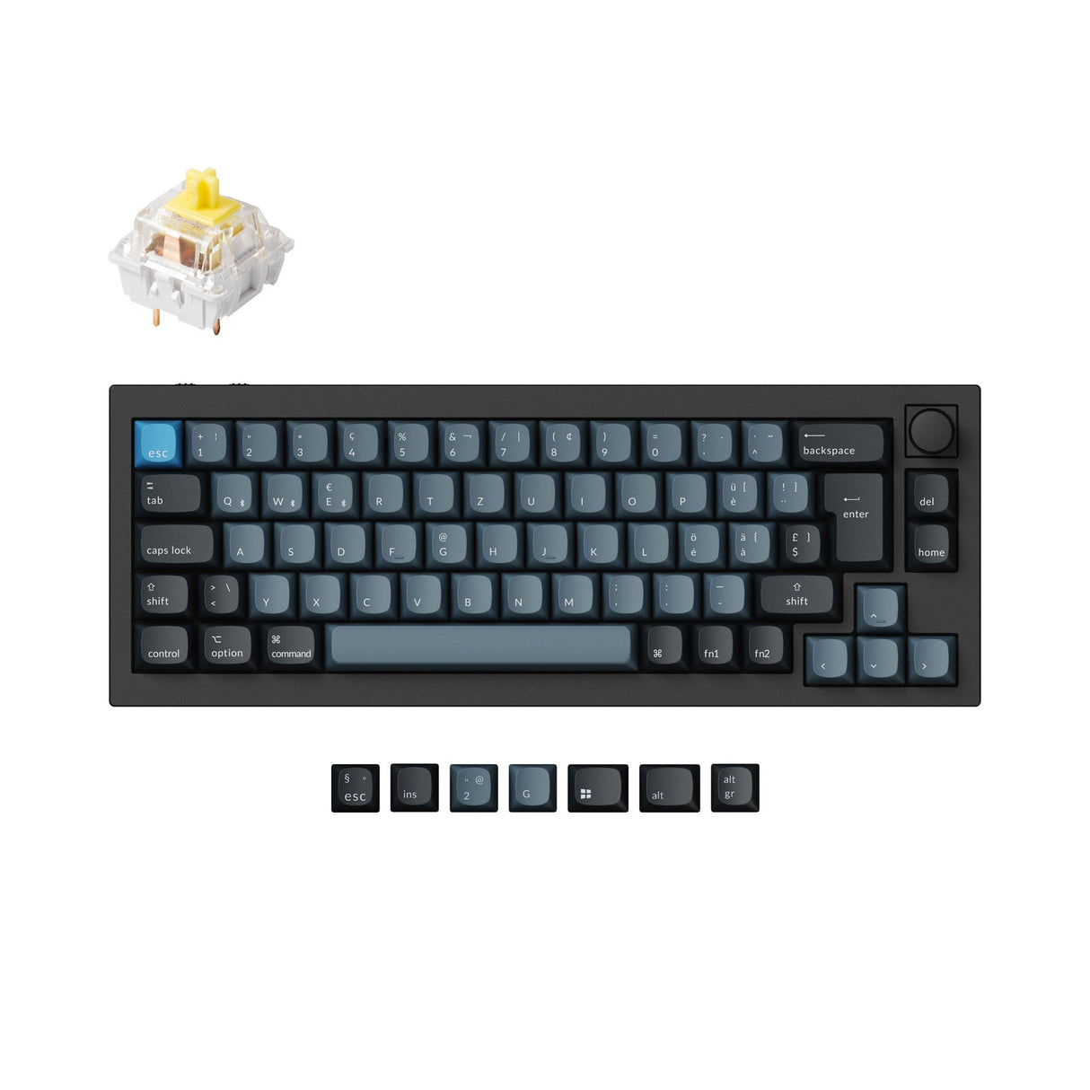 Keychron Q2 Pro QMK/VIA Draadloos aangepast mechanisch toetsenbord ISO-indelingscollectie