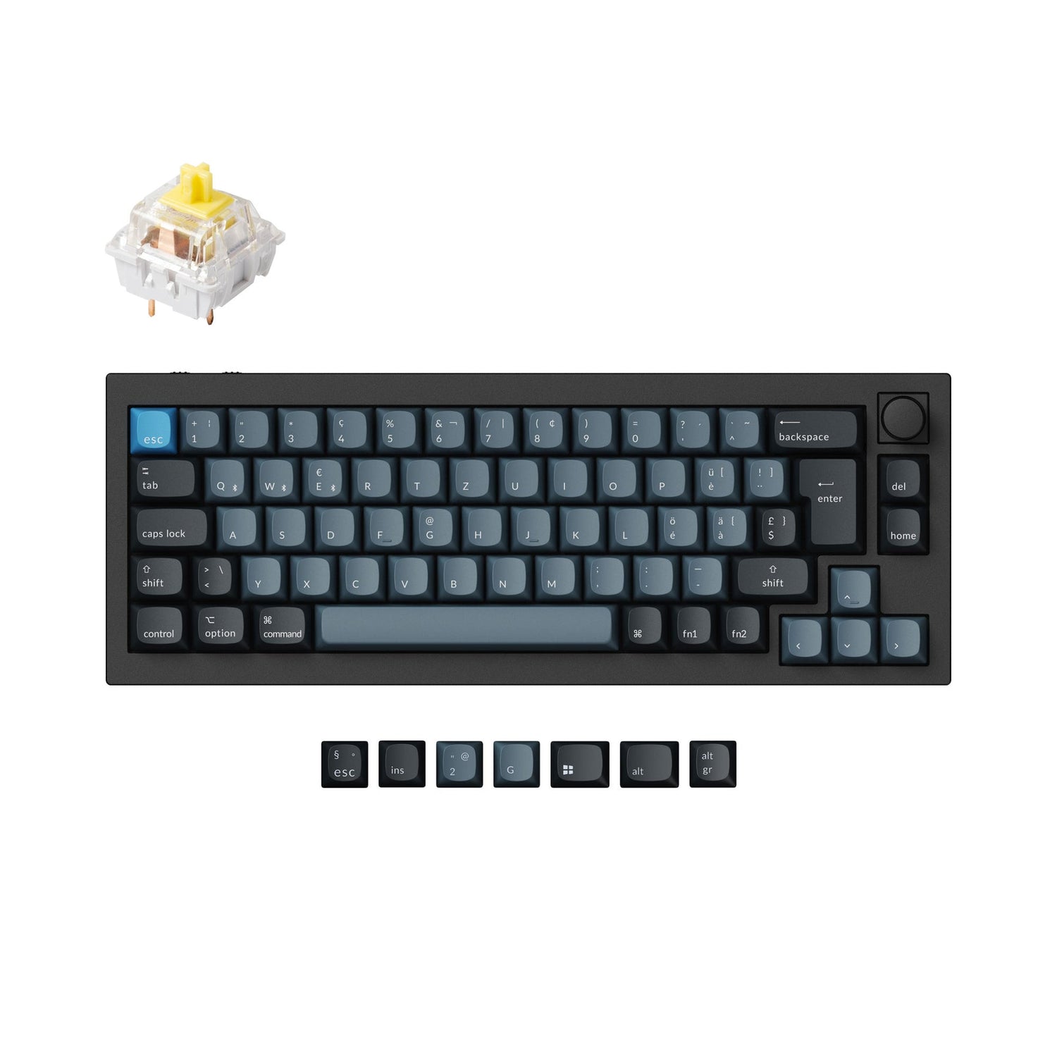 Keychron Q2 Pro QMK/VIA Draadloos aangepast mechanisch toetsenbord ISO-indelingscollectie