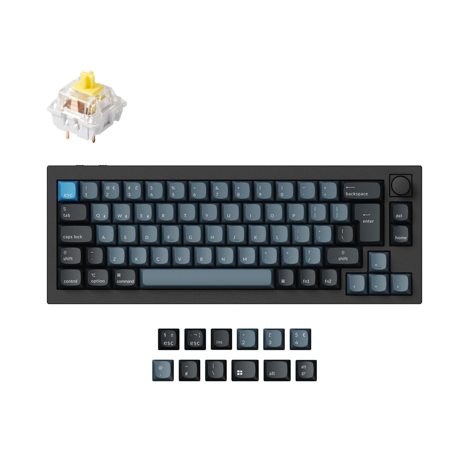 Keychron Q2 Pro QMK/VIA Draadloos aangepast mechanisch toetsenbord ISO-indelingscollectie