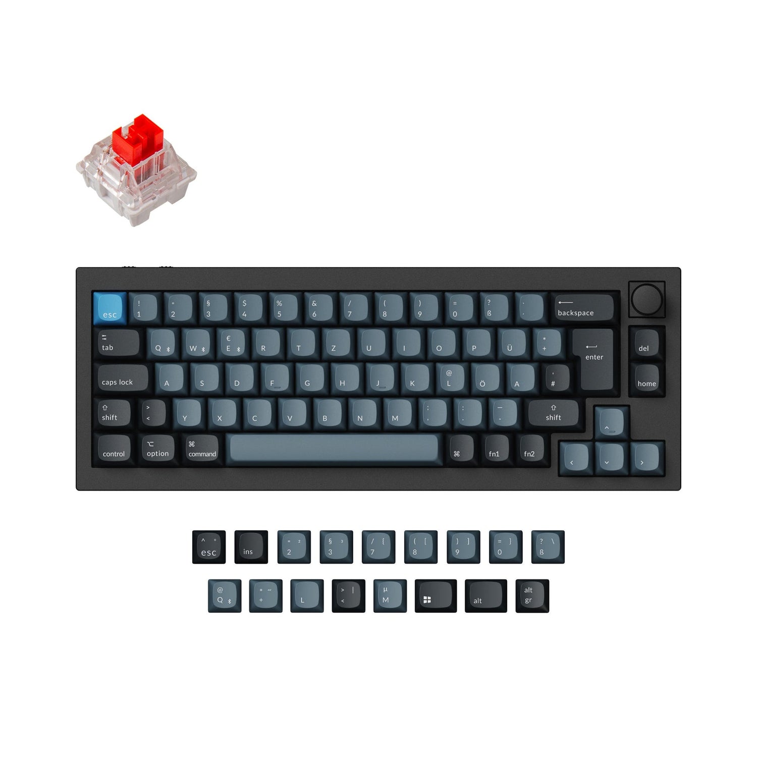 Keychron Q2 Pro QMK/VIA Draadloos aangepast mechanisch toetsenbord ISO-indelingscollectie