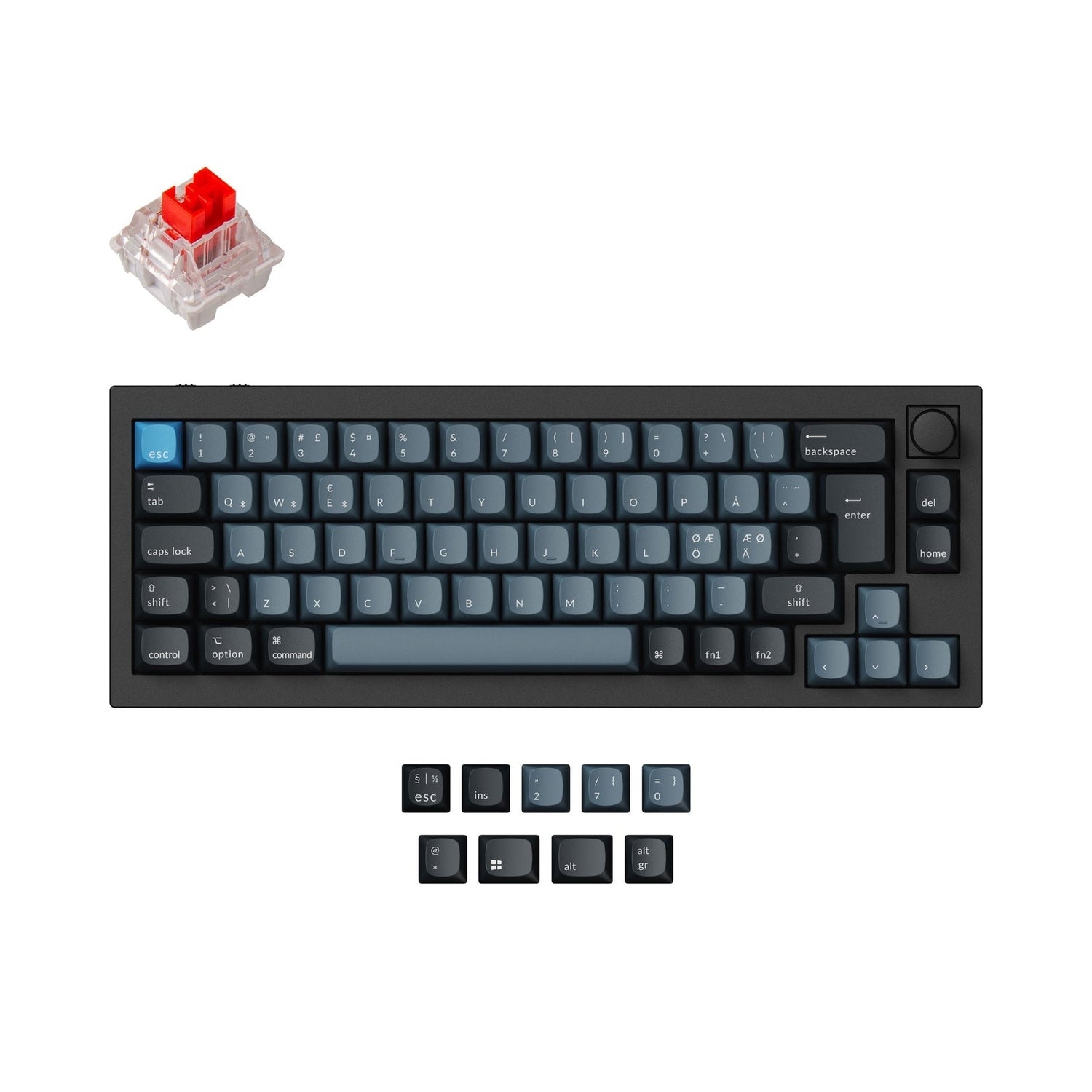 Keychron Q2 Pro QMK/VIA Draadloos aangepast mechanisch toetsenbord ISO-indelingscollectie