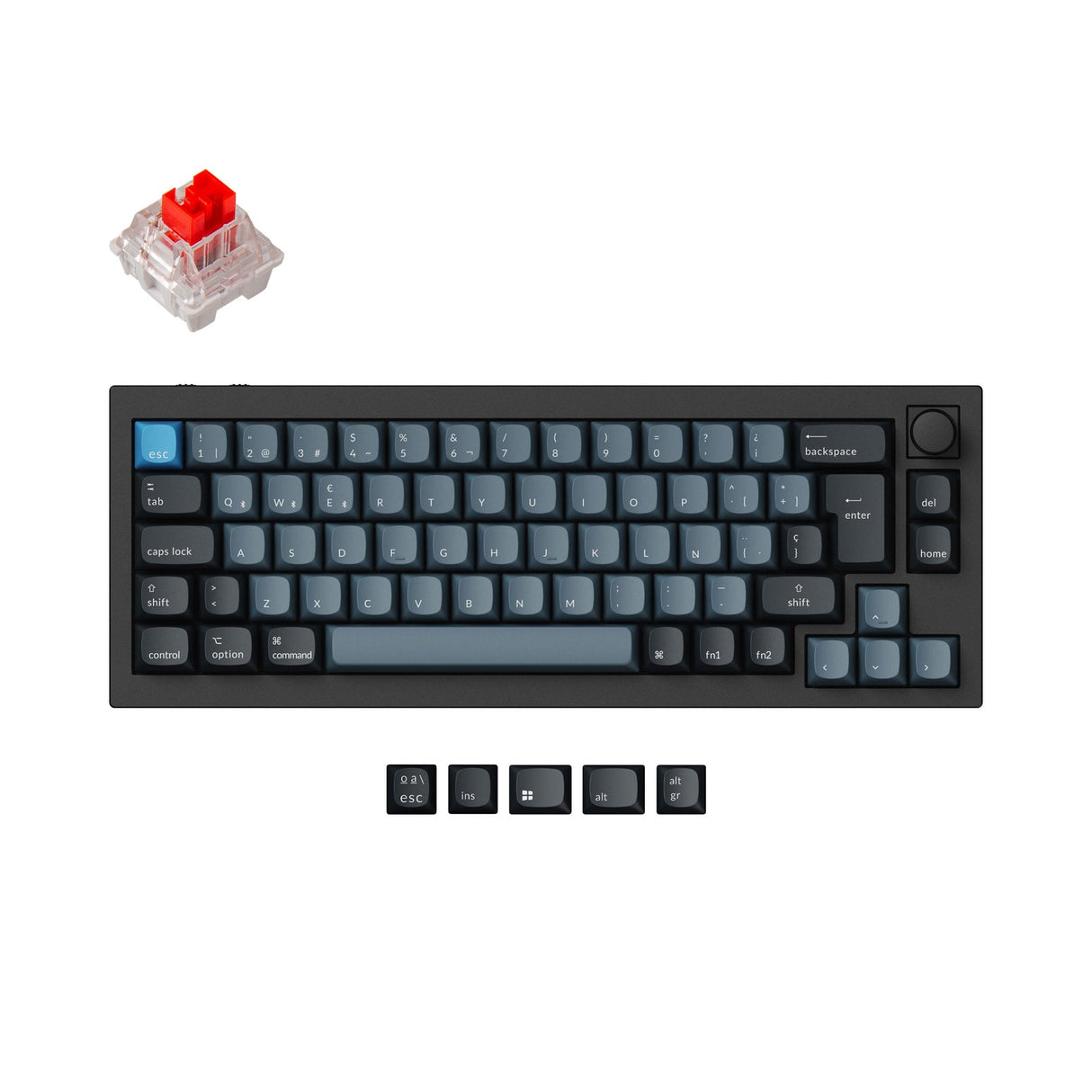 Keychron Q2 Pro QMK/VIA Draadloos aangepast mechanisch toetsenbord ISO-indelingscollectie