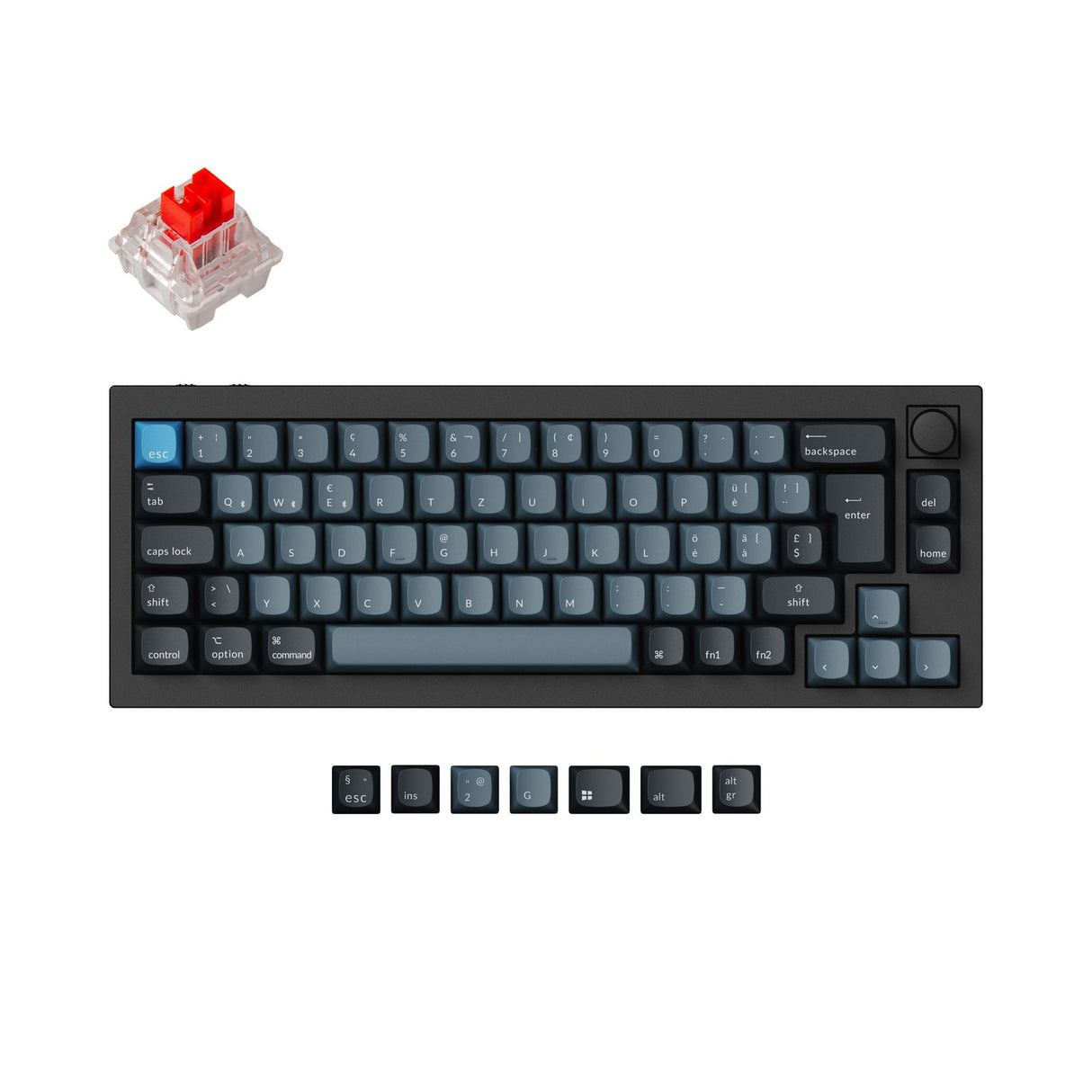 Keychron Q2 Pro QMK/VIA Draadloos aangepast mechanisch toetsenbord ISO-indelingscollectie
