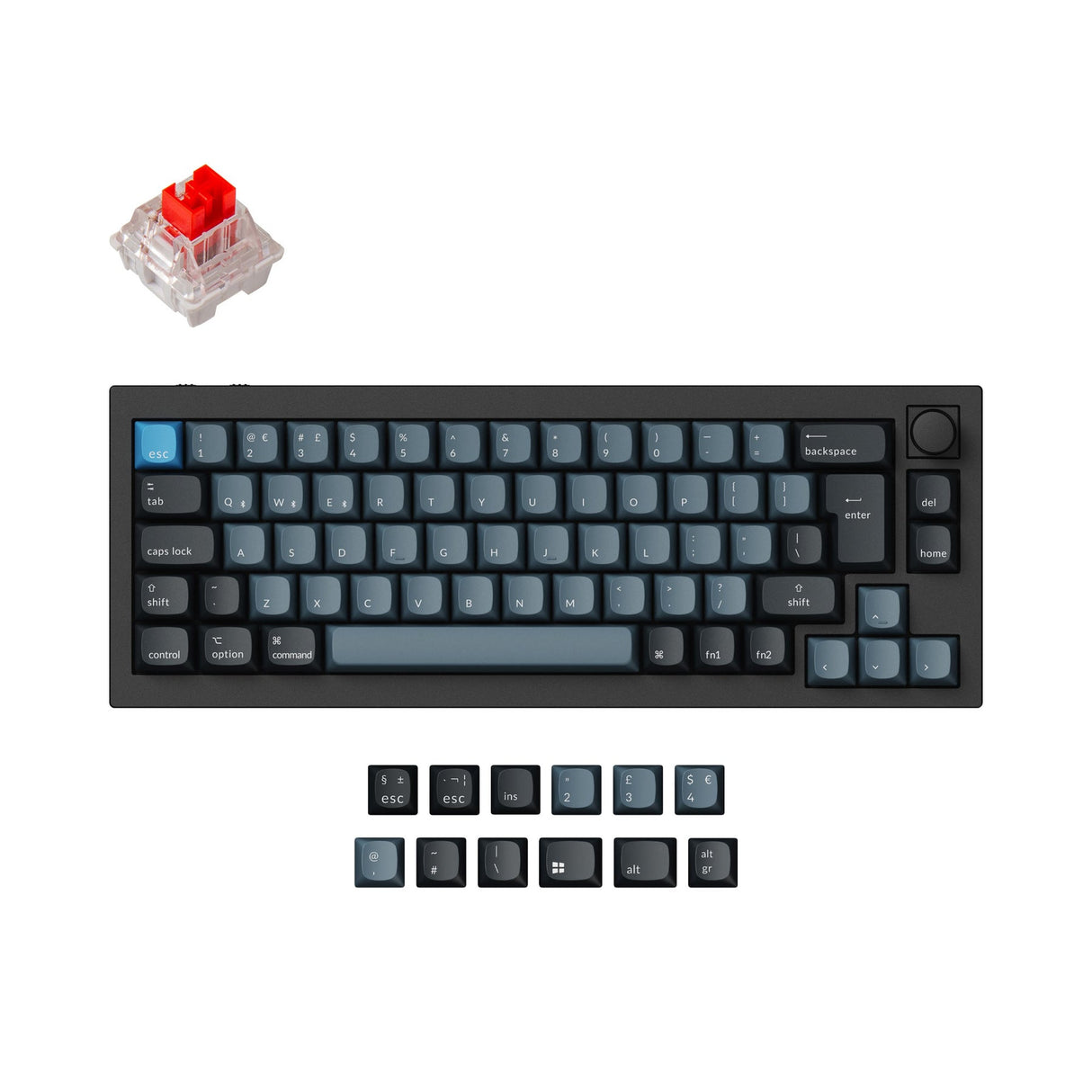 Keychron Q2 Pro QMK/VIA Draadloos aangepast mechanisch toetsenbord ISO-indelingscollectie