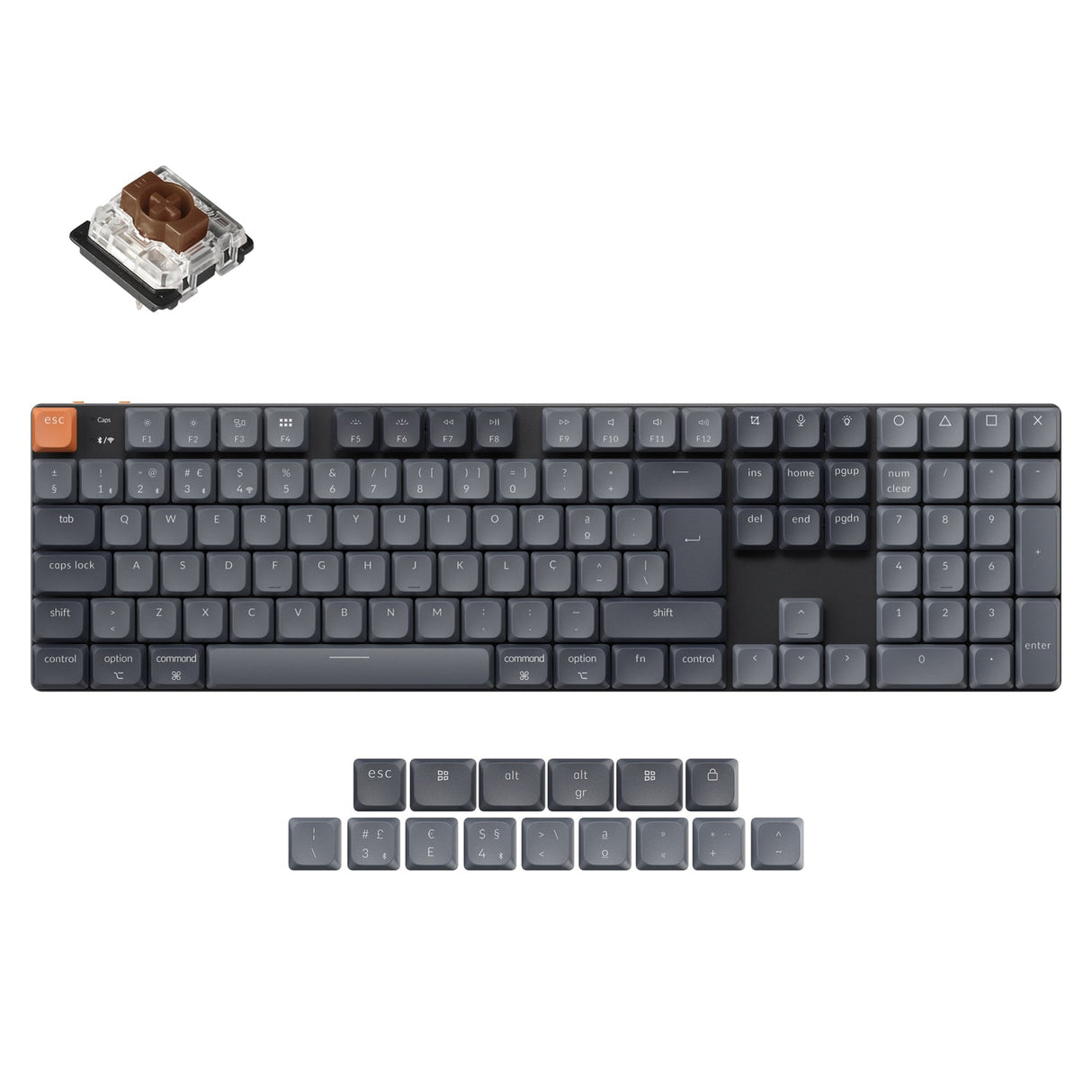 Keychron K5 Max QMK Draadloos aangepast mechanisch toetsenbord ISO-indelingscollectie
