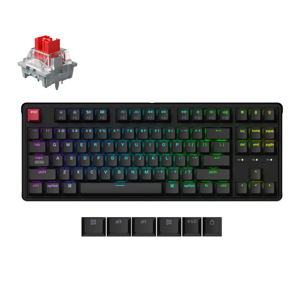 Keychron C3 Pro 8K QMK Bedraad Aangepast Mechanisch Toetsenbord (VS ANSI Indeling)