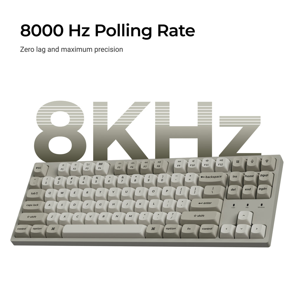 Keychron C1 Pro 8K QMK Wired Custom Mechanical Keyboard (US ANSI Layout)
