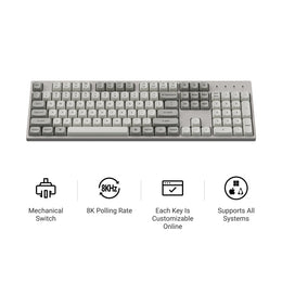 Keychron C2 Pro 8K QMK Bedraad Aangepast Mechanisch Toetsenbord (VS ANSI Indeling)