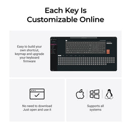 Keychron C2 Pro 8K QMK Bedraad Aangepast Mechanisch Toetsenbord (VS ANSI Indeling)