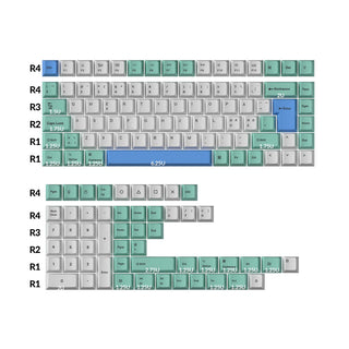 ISO Cherry Profile Dye-Sub PBT volledige set keycap-set - ijsberg