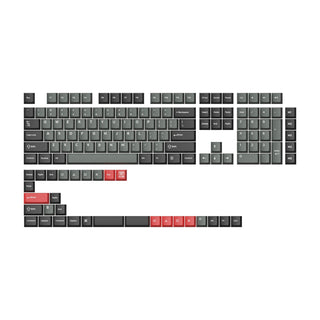 Cherry Profile Double-Shot PBT volledige set keycaps - Dolch rood, grijs wit mint, blauw zwart geel