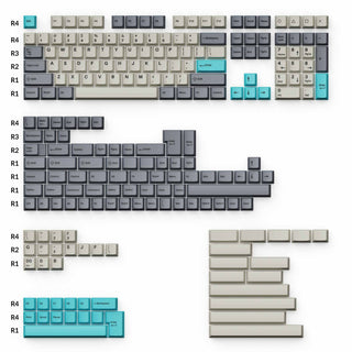 Cherry Profile Double - Shot PBT volledige set keycaps - Dolch Blue