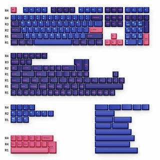 Cherry Profile Double - Shot PBT Full Set Keycaps - Player