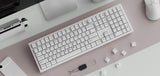 Cherry Profile Double - Shot PBT volledige set keycaps - zwart op wit - strik