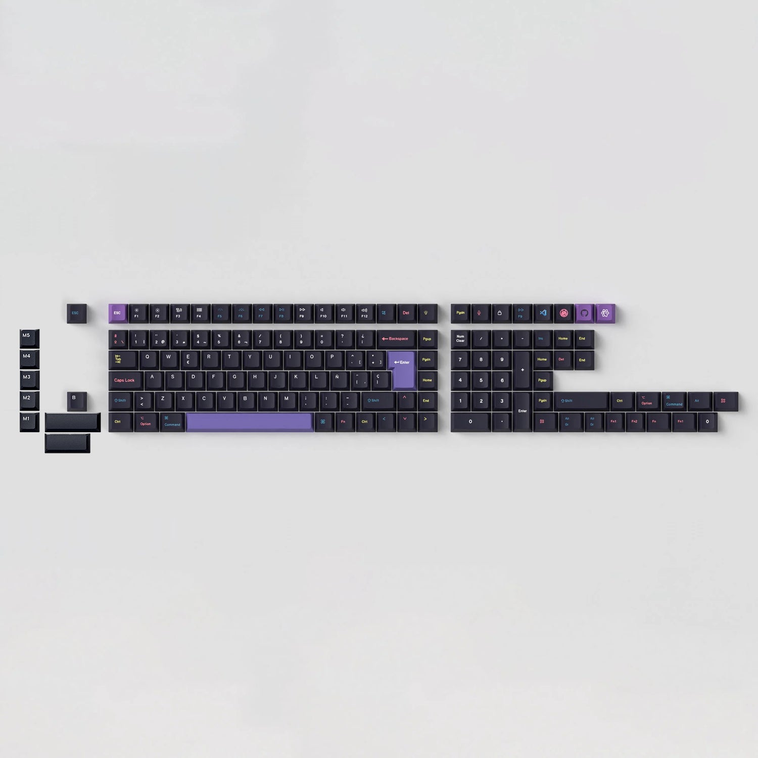 ISO Cherry Profile Dye-Sub PBT Full Set Keycap Set - Developer (Version 2)