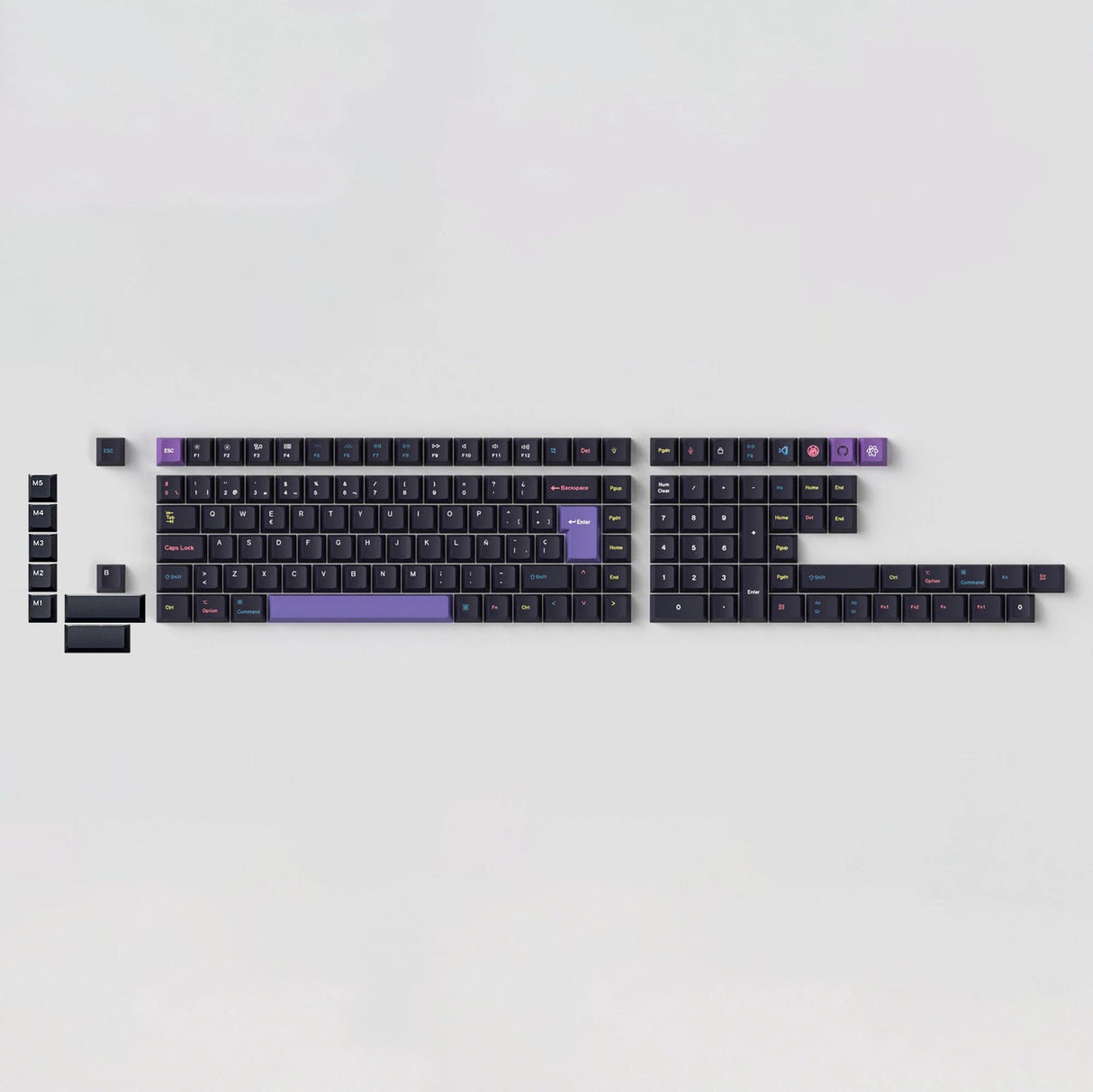 ISO Cherry Profile Dye-Sub PBT Full Set Keycap Set - Developer (Version 2)