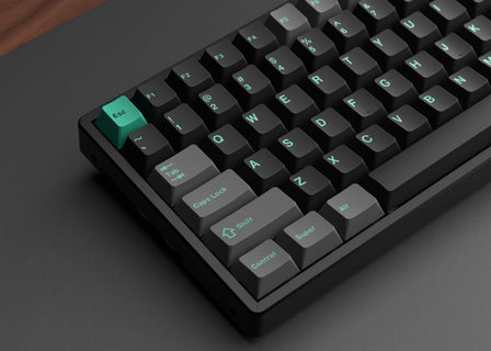 Cherry Profile Double - Shot PBT Full Set Keycaps - Hacker Mint