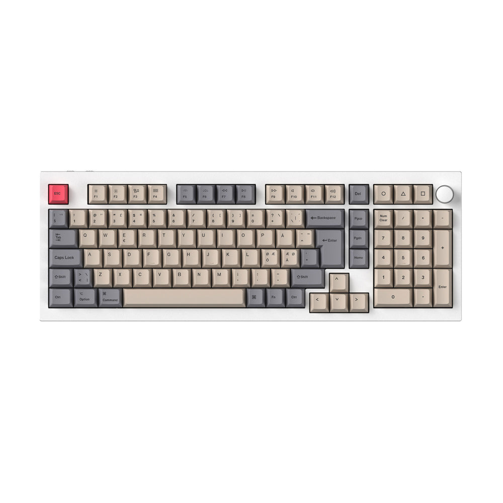 ISO Cherry Profile Dye-Sub PBT volledige set keycap-set - Carbon Vibe