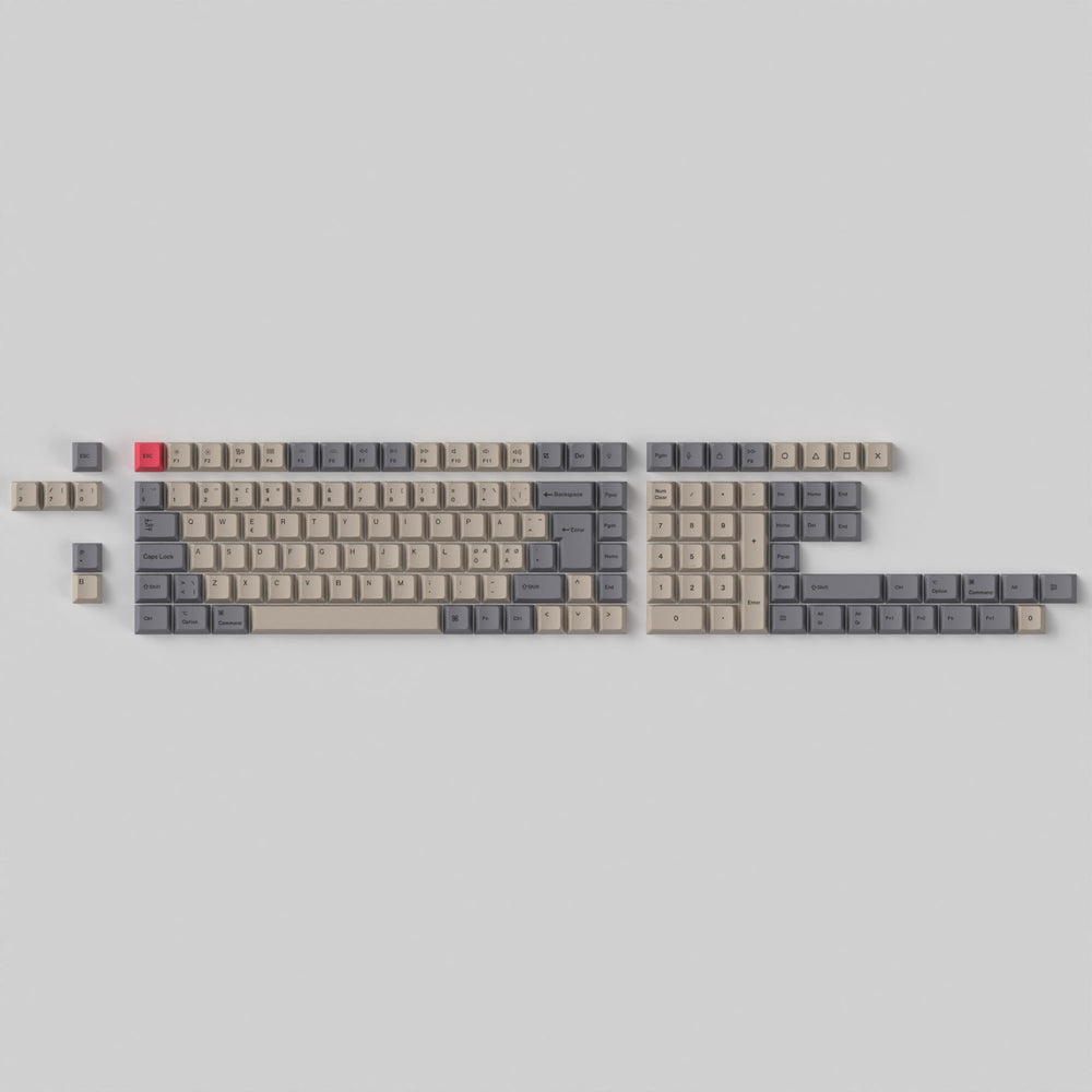 ISO Cherry Profile Dye-Sub PBT volledige set keycap-set - Carbon Vibe