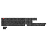 ISO Low Profile Shine-Through ABS LSA Full Set Keycap Set - Black