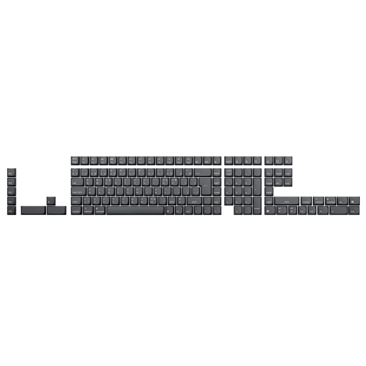 ISO Shine-Through ABS OSA Full Set Keycap Set