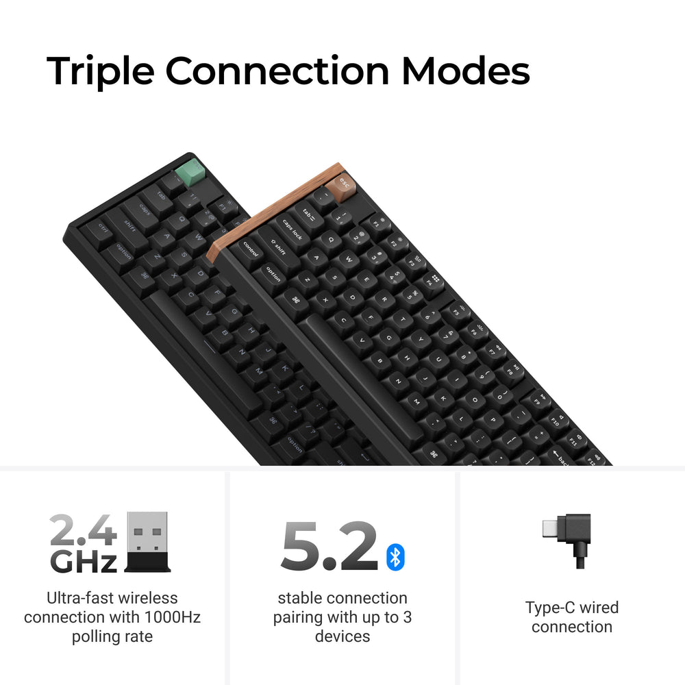 Keychron K10 HE Wireless Magnetic Switch Custom Keyboard (US ANSI Layout)